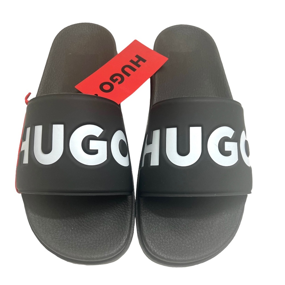 Hugo Boss Match It Black Slide Sandal Men - Size 9